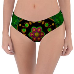 Magic Of Life A Orchid Mandala So Bright Reversible Classic Bikini Bottoms by pepitasart