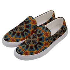 Tapestry Pattern Men s Canvas Slip Ons by linceazul