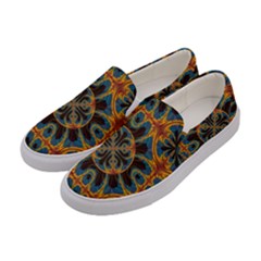 Tapestry Pattern Women s Canvas Slip Ons by linceazul