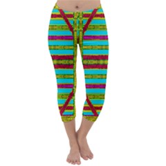 Gift Wrappers For Body And Soul Capri Winter Leggings  by pepitasart