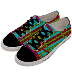 Gift Wrappers For Body And Soul Men s Low Top Canvas Sneakers by pepitasart