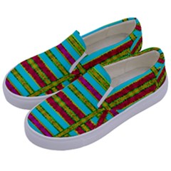 Gift Wrappers For Body And Soul Kids  Canvas Slip Ons by pepitasart