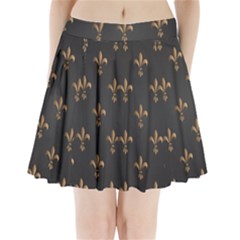 Fleur De Lis Pleated Mini Skirt by NouveauDesign