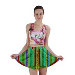 Gift Wrappers For Body And Soul In  A Rainbow Mind Mini Skirt by pepitasart