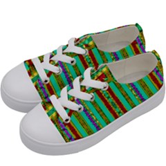 Gift Wrappers For Body And Soul In  A Rainbow Mind Kids  Low Top Canvas Sneakers by pepitasart