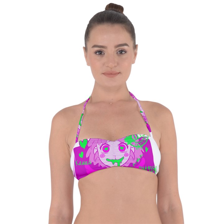 Fujoshi Halter Bandeau Bikini Top