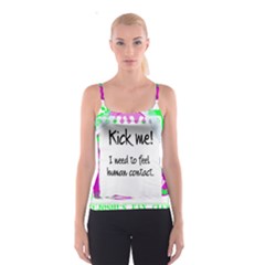 Kick Me! Spaghetti Strap Top by psychodeliciashop