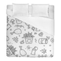 Set Chalk Out Scribble Collection Duvet Cover (Full/ Double Size) View1