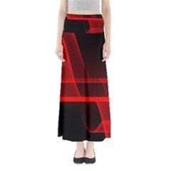 Background Light Glow Abstract Art Full Length Maxi Skirt