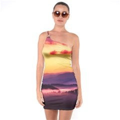 Great Smoky Mountains National Park One Soulder Bodycon Dress