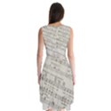 Sheet Music Paper Notes Antique Sleeveless Chiffon Dress   View2