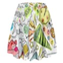 Doodle New Year Party Celebration High Waist Skirt View2