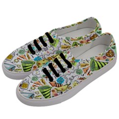 Doodle New Year Party Celebration Men s Classic Low Top Sneakers by Celenk