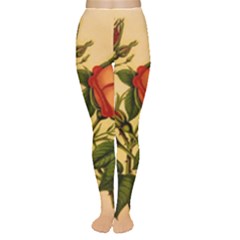 Vintage Flowers Floral Women s Tights