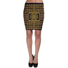 Beautiful Stars Would Be In Gold Frames Bodycon Skirt by pepitasart