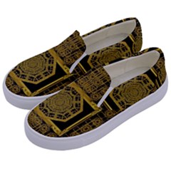 Beautiful Stars Would Be In Gold Frames Kids  Canvas Slip Ons by pepitasart