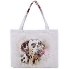 Dog Portrait Pet Art Abstract Mini Tote Bag by Celenk