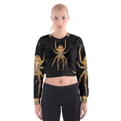 Nsect Macro Spider Colombia Cropped Sweatshirt by Celenk
