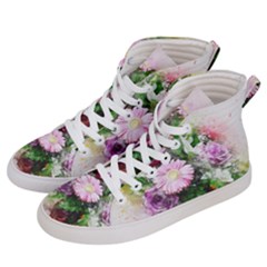 Flowers Roses Bouquet Art Nature Men s Hi-top Skate Sneakers by Celenk