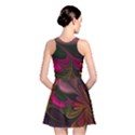 Fractal Abstract Colorful Floral Reversible Skater Dress View2