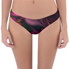 Fractal Abstract Colorful Floral Reversible Hipster Bikini Bottoms by Celenk