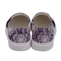 Fractal Floral Striped Lavender Women s Canvas Slip Ons View4