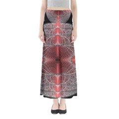 Fractal Diamond Circle Pattern Full Length Maxi Skirt