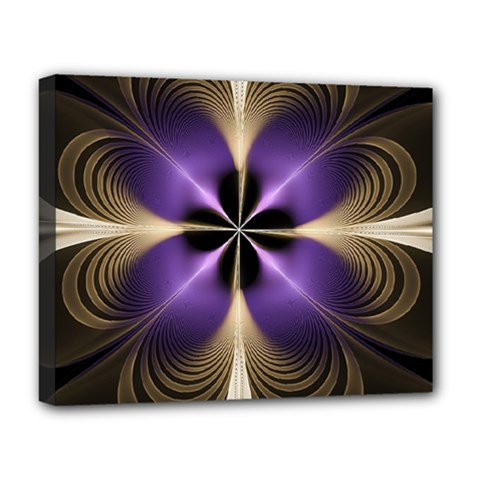 Fractal Glow Flowing Fantasy Deluxe Canvas 20  x 16  