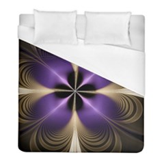 Fractal Glow Flowing Fantasy Duvet Cover (Full/ Double Size)