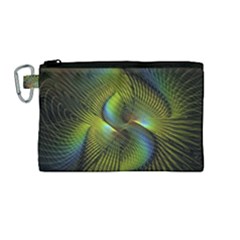 Fractal Abstract Design Fractal Art Canvas Cosmetic Bag (medium)