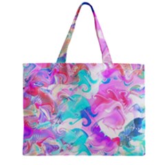 Background Art Abstract Watercolor Zipper Mini Tote Bag by Celenk