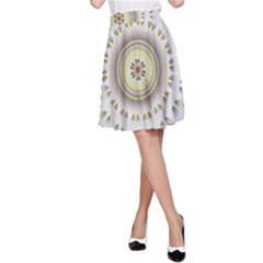 Mandala Fractal Decorative A-line Skirt by Celenk