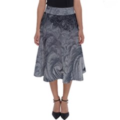 Abstract Art Decoration Design Perfect Length Midi Skirt by Celenk