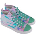 Background Art Abstract Watercolor Women s Mid-Top Canvas Sneakers View3