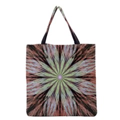 Fractal Floral Fantasy Flower Grocery Tote Bag by Celenk