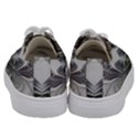 Fractal White Design Pattern Kids  Low Top Canvas Sneakers View4