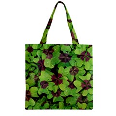 Luck Klee Lucky Clover Vierblattrig Zipper Grocery Tote Bag