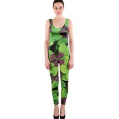 Luck Klee Lucky Clover Vierblattrig Onepiece Catsuit by Celenk