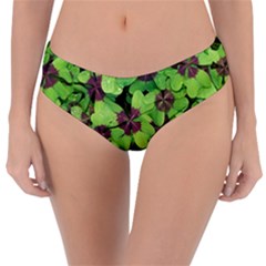 Luck Klee Lucky Clover Vierblattrig Reversible Classic Bikini Bottoms by Celenk