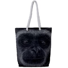 Gibbon Wildlife Indonesia Mammal Full Print Rope Handle Tote (small)