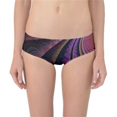 Fractal Colorful Pattern Spiral Classic Bikini Bottoms by Celenk