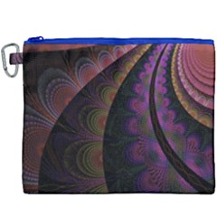 Fractal Colorful Pattern Spiral Canvas Cosmetic Bag (xxxl)