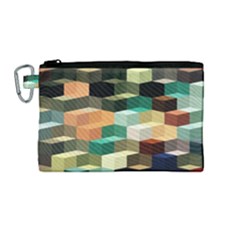 Art Design Color Pattern Creative 3d Canvas Cosmetic Bag (medium)