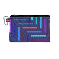 Lines Line Background Abstract Canvas Cosmetic Bag (medium)