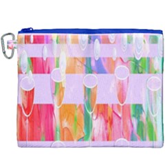 Watercolour Paint Dripping Ink Canvas Cosmetic Bag (xxxl) by Celenk