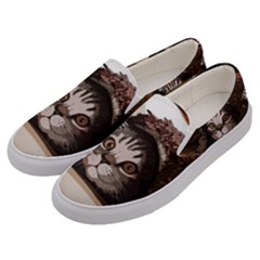 Cat Kitten Cute Pet Blanket Sweet Men s Canvas Slip Ons by Celenk