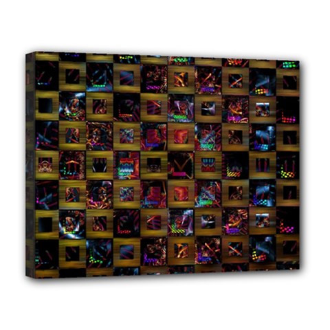 Kaleidoscope Pattern Abstract Art Canvas 14  X 11  by Celenk