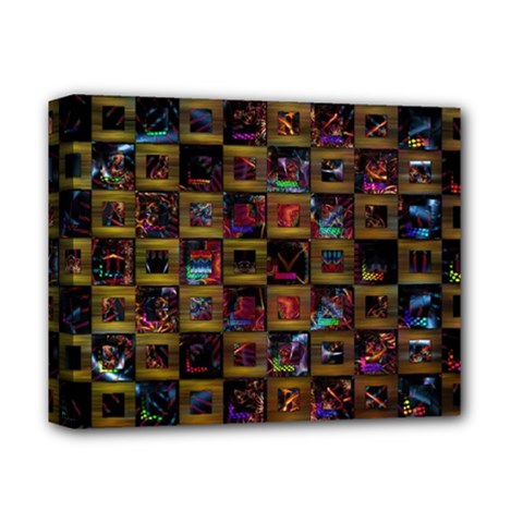 Kaleidoscope Pattern Abstract Art Deluxe Canvas 14  X 11  by Celenk