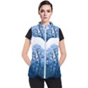 Nature Inspiration Trees Blue Women s Puffer Vest View1