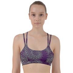 Graphic Abstract Lines Wave Art Line Them Up Sports Bra by Celenk